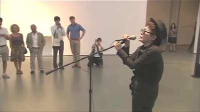 Yoko Ono poetry slam vs dog [sound on]