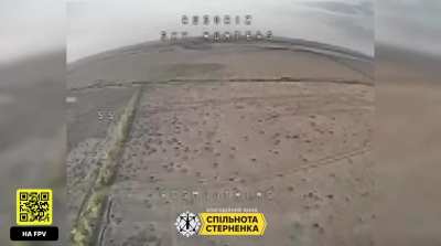 FPV drones of 14 OMB operators hit 2 Russian FPVS. May 2025, location not disclosed.