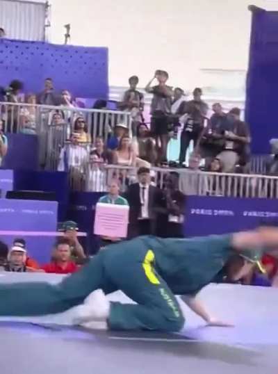 Australian "breakdancer" Rachael Gunn, known as Raygun, who has a PhD in breakdancing and dance culture.