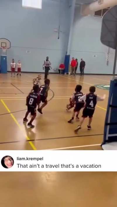 kid playing basketball