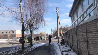 Fight on the streets of Kharkiv