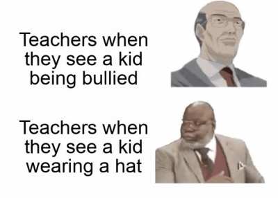Wearing a hat is a crime