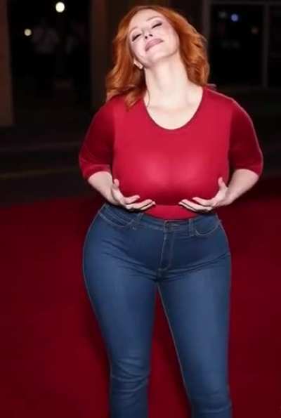 Really feeling herself on the red carpet