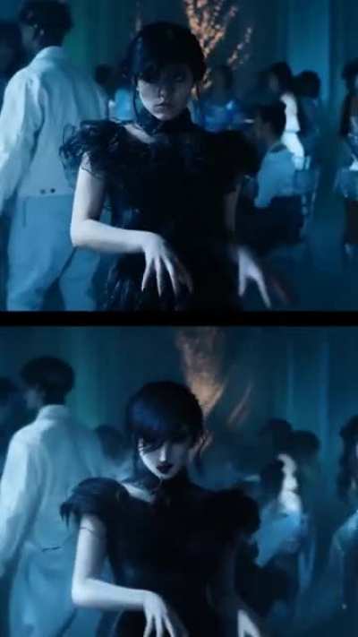 Wednesday Dance using Stable Diffusion [Side-by-Side Comparison]