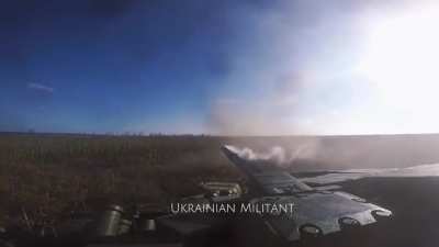 Ukrainian Tank in Battle, Oct 8 Bakhmut area