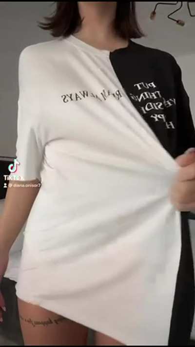 Wait until the shirt falls off 🥰