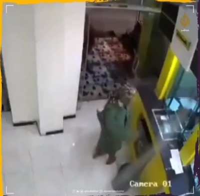 A woman arguing with a bank clerk in Yemen left a hand grenade in the bank.