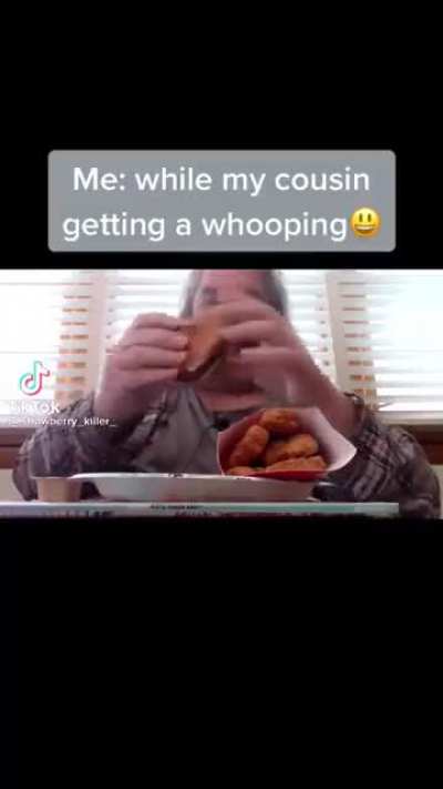 Cousin gets whooping