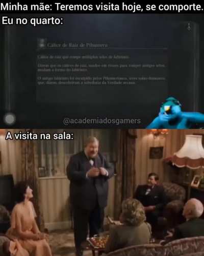 "N&atilde;o se preocupem, &eacute; o vizinho de cima"