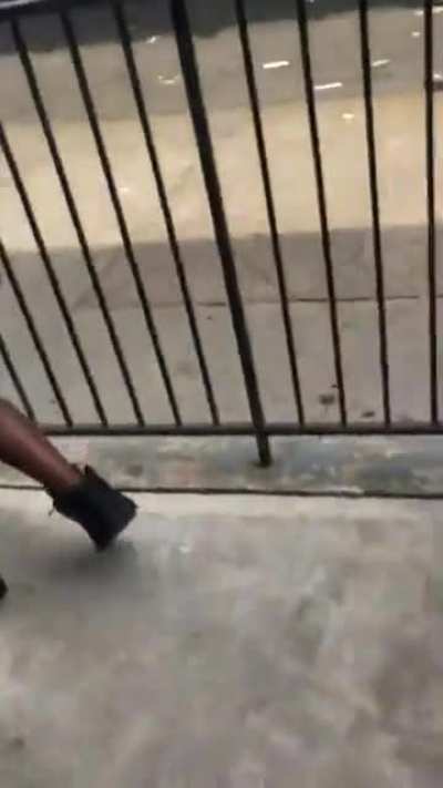 Old video of Ndotspinalot(RPT) smacks opp nigga and milks his bitch outside of McDonalds😱😱