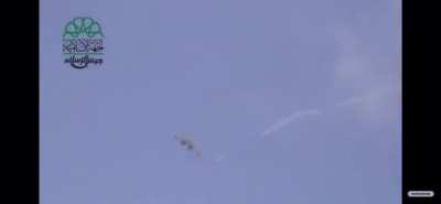 Syrian rebels film themselves getting shot by a Russian mig 29