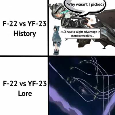 F-22 &amp;gt; YF-23