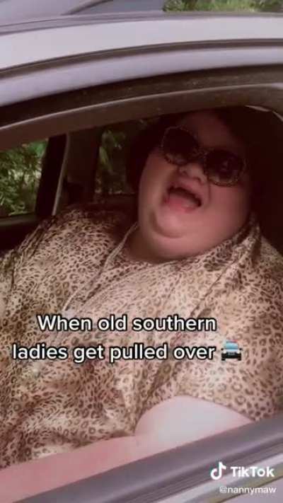 When old southern ladies get pulled over