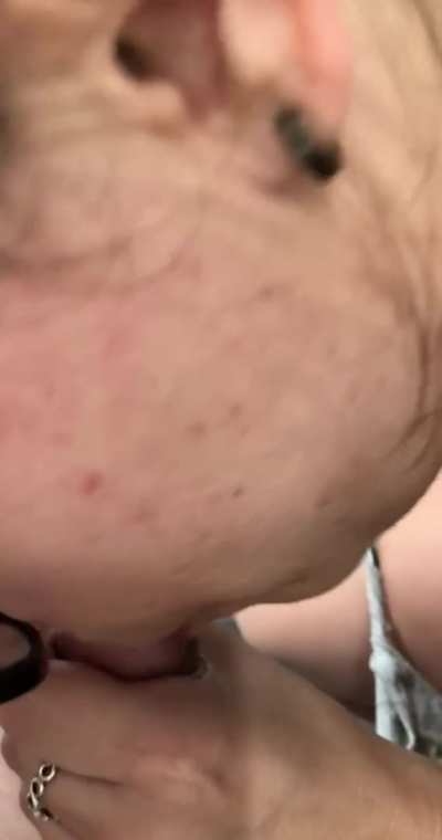 She sucked me dry and then gave hubby his anniversary kiss