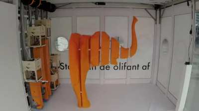 Awesome 3D printed full size Elephant by Joris van Tubergen