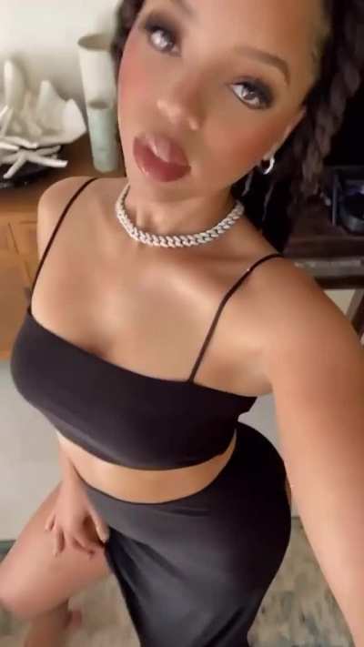 Black High-Slit Dress