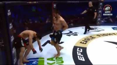 Spinning wheel kick KO
