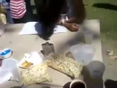 Girl breaks arm during arm wrestling
