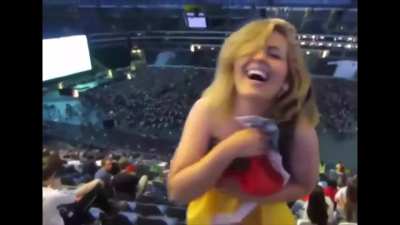Perky German at a Concert