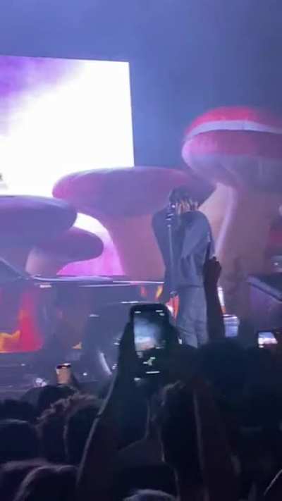 Don Toliver performing MOON at Raleigh show