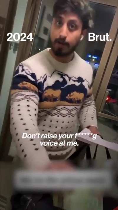 Man hurles classiest and racist jokes to delivery man. Thinking he's invincible 