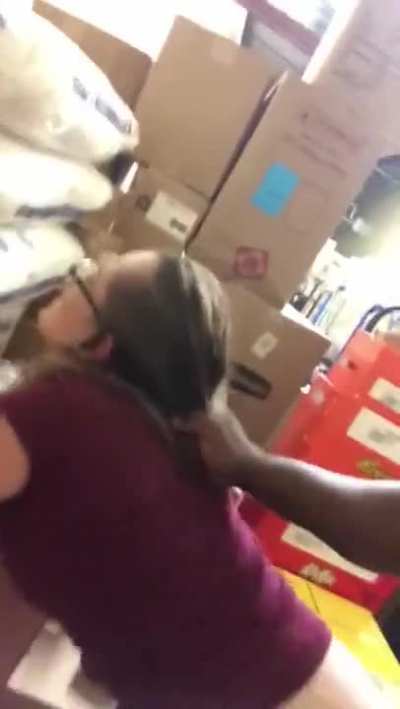 Banging coworker in storageroom
