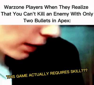 I just love seeing the new Warzone Twitch immigrants play Apex and complain online lol