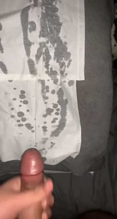 soaked with so much cum