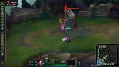 Illaoi W hitting the turret activating tentacle slam (Patch 26.10)