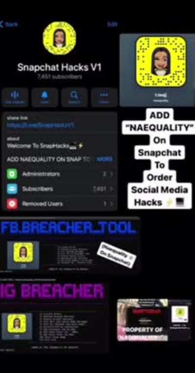 naequality on snap to order hacks for insta, facebook , &amp;amp; snapchat. proof in comments below