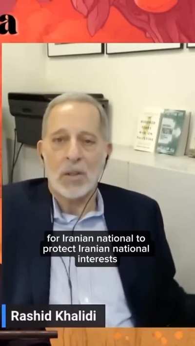Palestinian Rashid Khalidi: "There was no axis of resistance. It was an axis for the protection of the regime in Iran. Assad was no ally of the Palestinians"