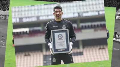 Alireza beiranvand, Iranian goalkeeper holding the world record for the farthest ball throw of football in official match- 61m