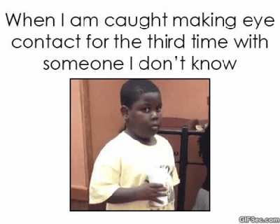That awkward moment