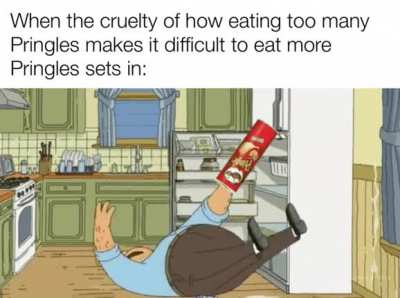 Eventually, your fat hand is getting stuck trying to get those last few