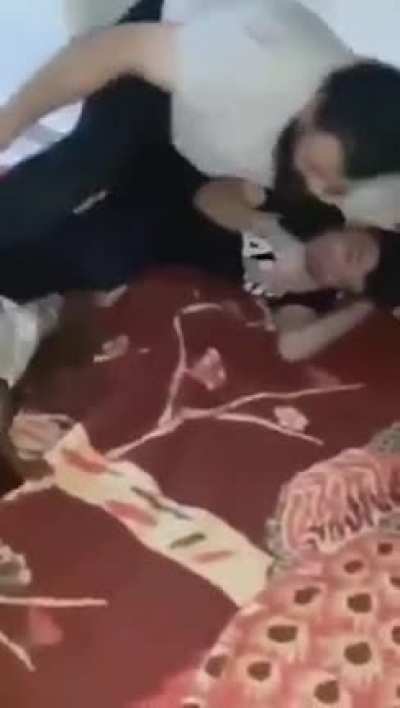 To prank a huge bearded guy