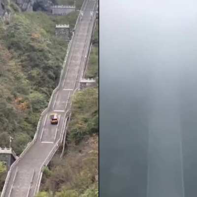 Chinese automaker tries recreating the viral Range Rover "Stairway to Heaven" climb, crashes through guardrail