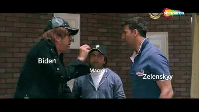 Joe Biden | Macron | Zelenskyy -&amp;gt; Leaked Meeting Clip