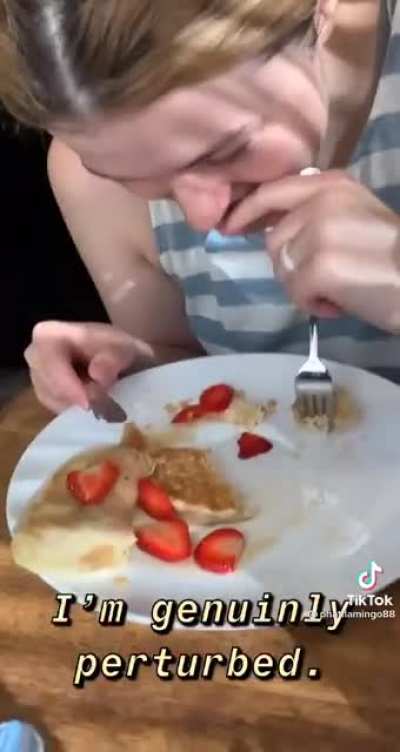 girl loses her pancake privileges (2021, colorized)