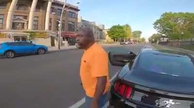 Cyclist asks a driver if he's experiencing toxic masculinity