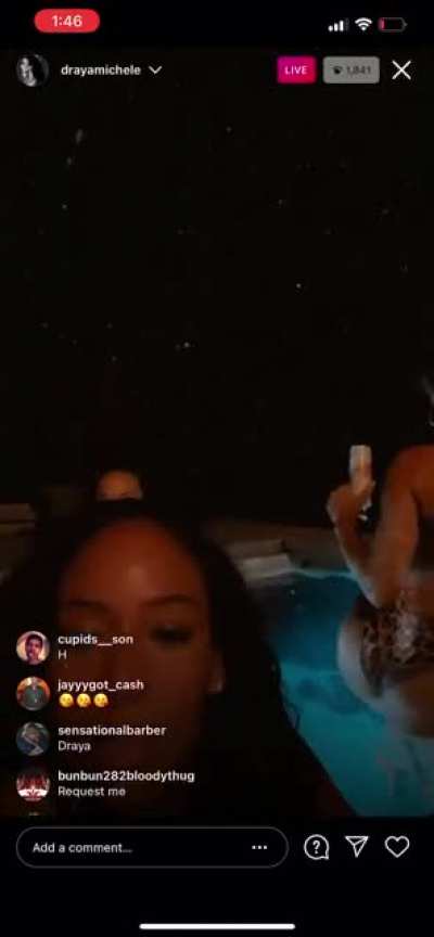 Ya missing out rn on her IG Live
