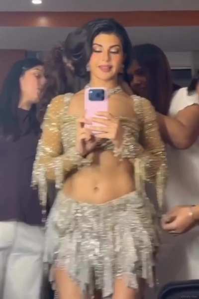 Jacqueline Fernandez in a glittery dance outfit | Instagram Story | November 2025