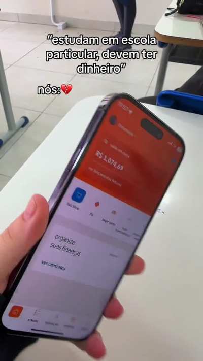 Vsf que eu sou mais pobre que um aluno de ensino médio que ódio KKKK