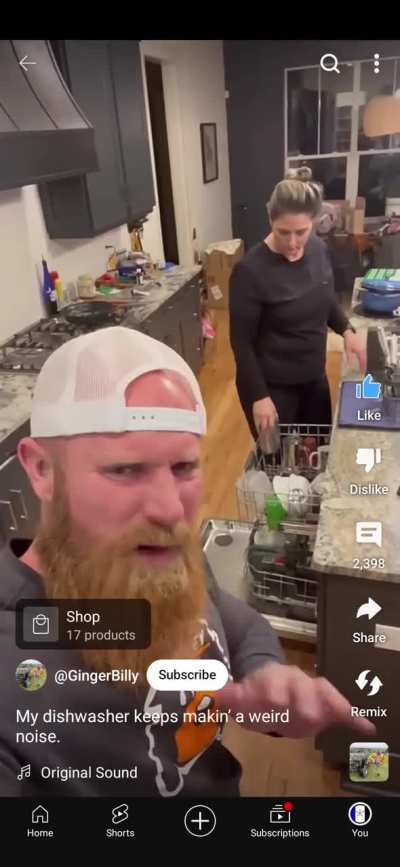 "dish washer is making a weird noise"