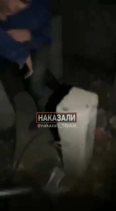 Hands broken with a bat and set on fire