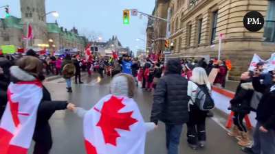 REMINDER: Two years ago, Justin Trudeau called this "terrorism" and violated the Charter of Rights and Freedoms by crushing them with police horses and seizing their bank accounts
