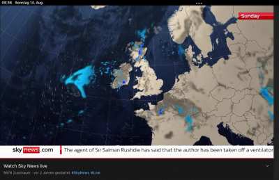 "Warm weather, wherever you are..." While the UK hits record temperatures