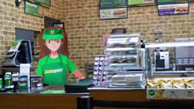 Asuka eats fresh