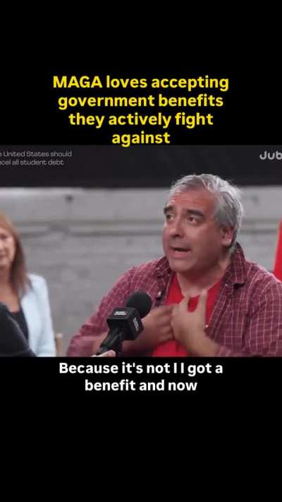 To make a coherent point against loan forgiveness