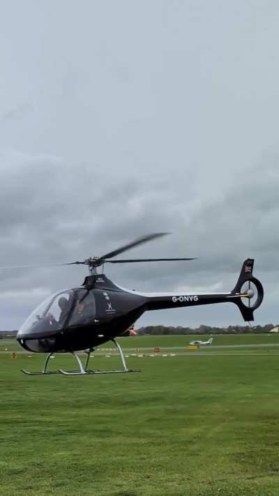 Guimbal Cabri G2 (G-ONVG) Helicopter taking off