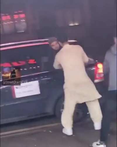 Customer argues with shopkeeper to be let off &pound;5 and shopkeeper was sick of it. Birmingham, UK today